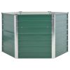 Garden Raised Bed Galvanized Steel 50.8"x50.8"x31.3" Green