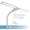 Wellness Series Pivot LED Desk Lamp with Dual Shades, Touch Activated Controls, Gradual Dimmer