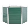 Garden Raised Bed Galvanized Steel 50.8"x50.8"x31.3" Green