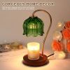 Dimmable Candle Warmer Lamp with Timer Flower