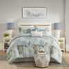 6 Piece Oversized Cotton Comforter Set with Throw Pillow