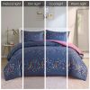 Rainbow Iridescent Metallic Dot Comforter Set