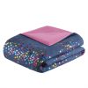 Rainbow Iridescent Metallic Dot Comforter Set