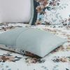 5 Piece Cotton Floral Comforter Set with Throw Pillows